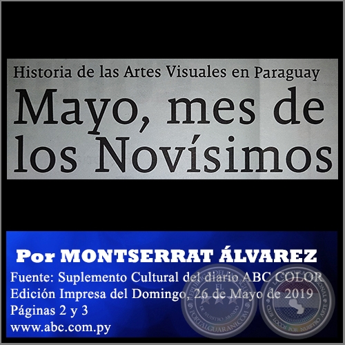 MAYO, MES DE LOS NOVSIMOS - Por MONTSERRAT LVAREZ - Domingo, 26 de Mayo de 2019